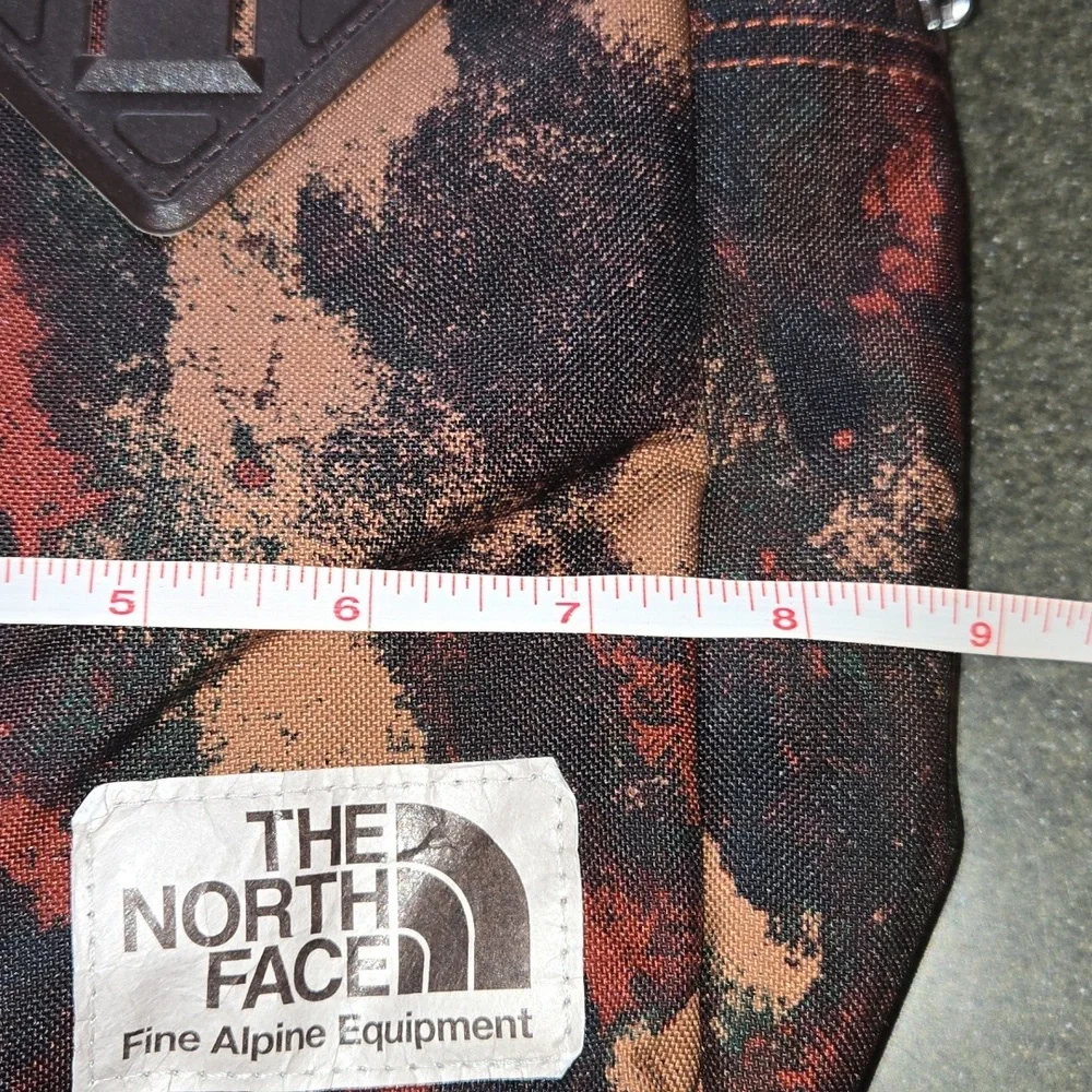 The North Face Bardu II Crossbody Bag Burgundy Abstract Camo Shoulder Bag